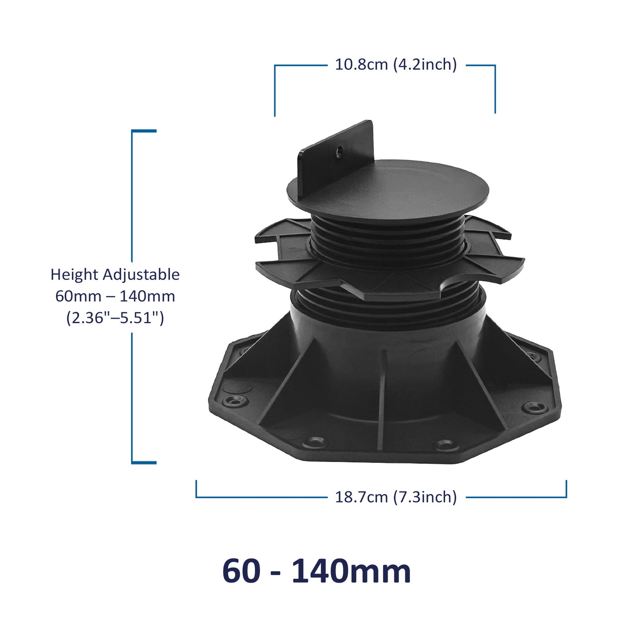Adjustable Pedestals Riser for Joist