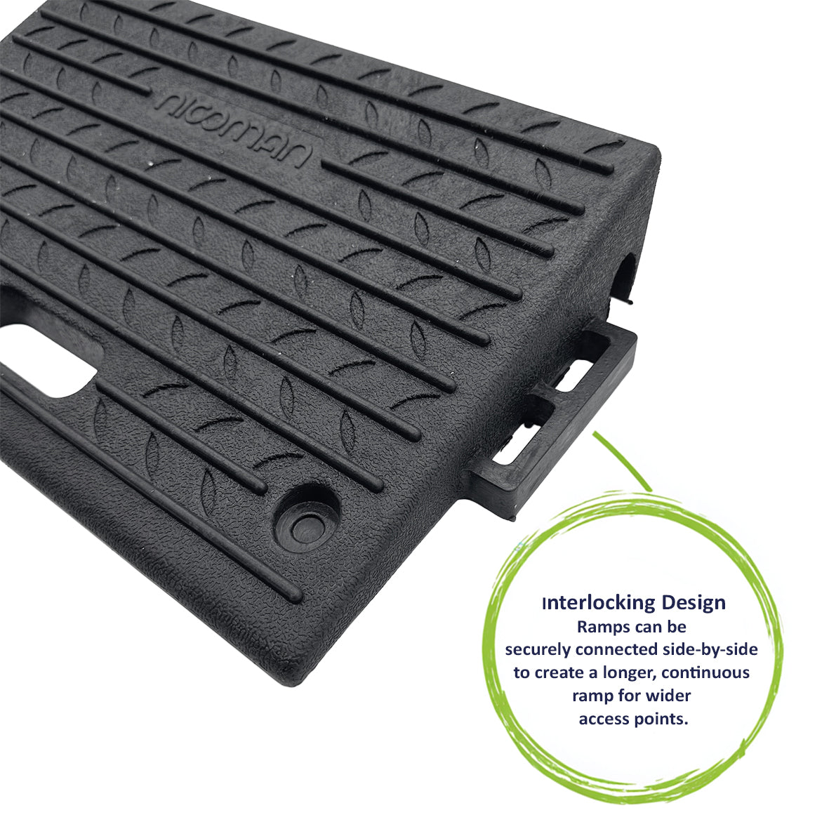 Nicoman Heavy-Duty Rubber Kerb Ramps