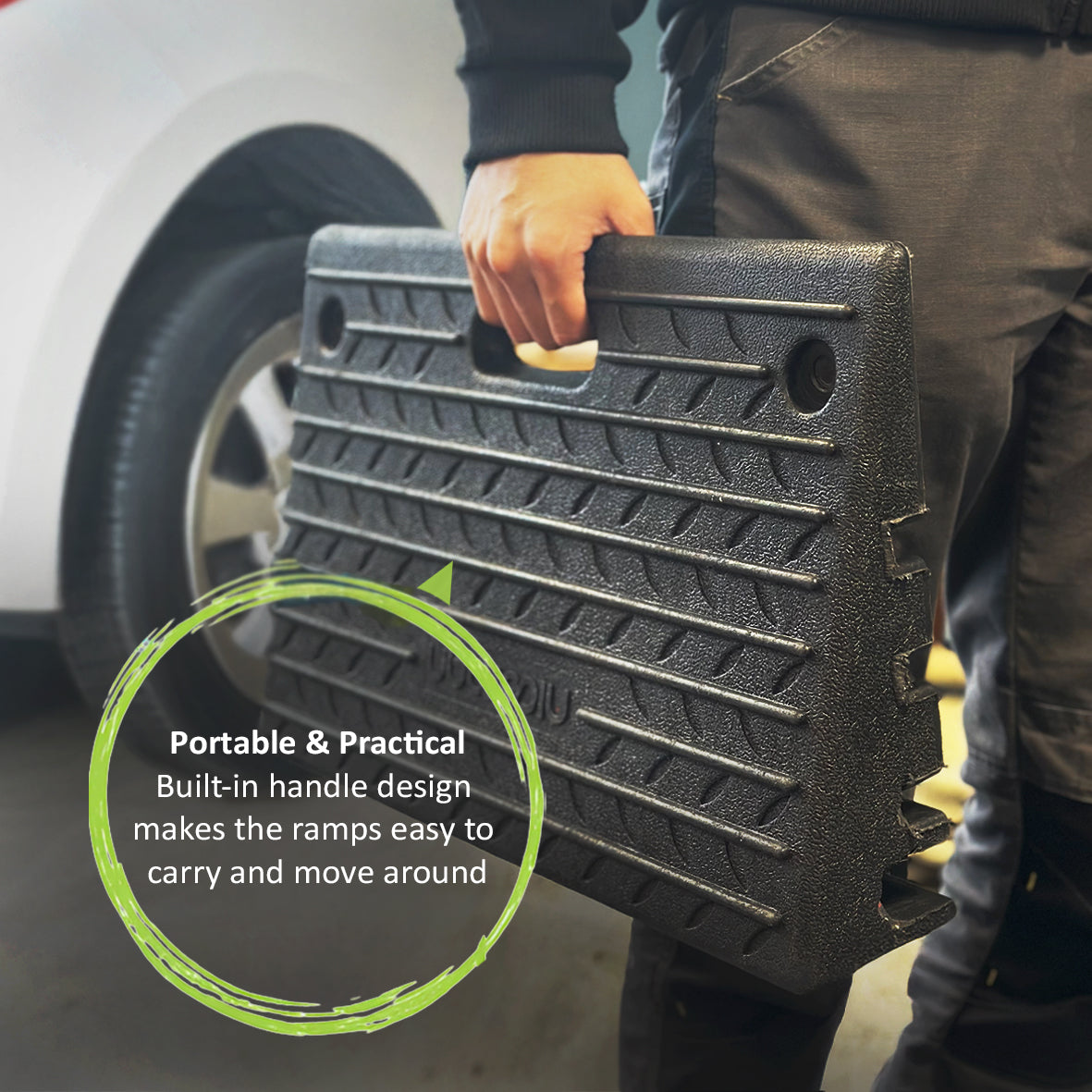 Nicoman Heavy-Duty Rubber Kerb Ramps