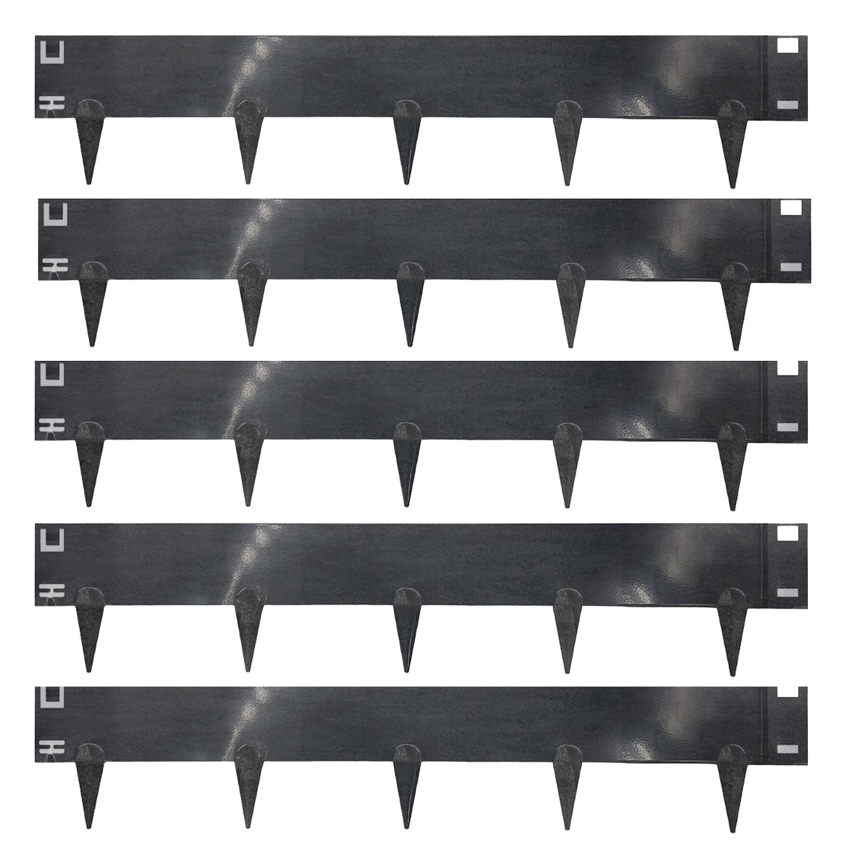 Metal Lawn Edging Garden Border - 5 Pieces