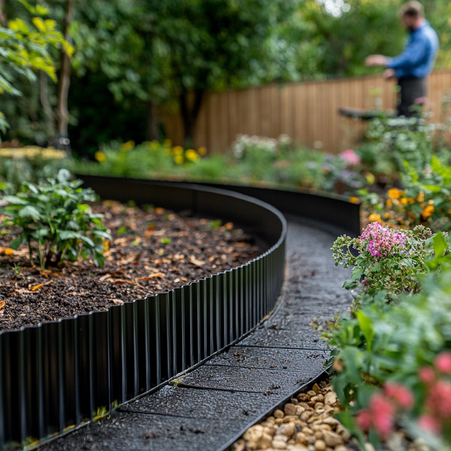 Corrugated Metal Garden Border Roll – 5m / 6m / 12m Long Rolls