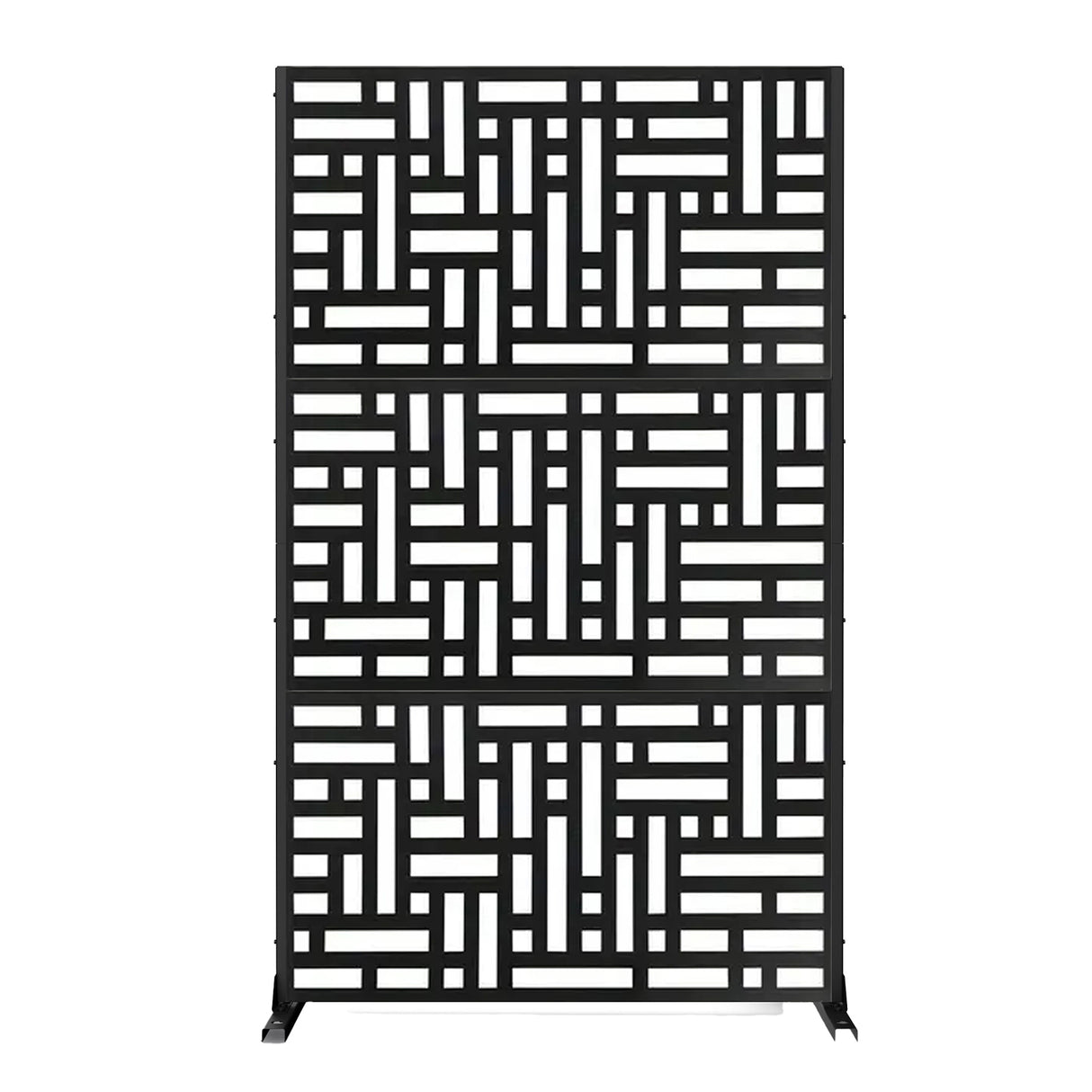 Metal Outdoor Privacy Screen with Stand 90cm x 180cm