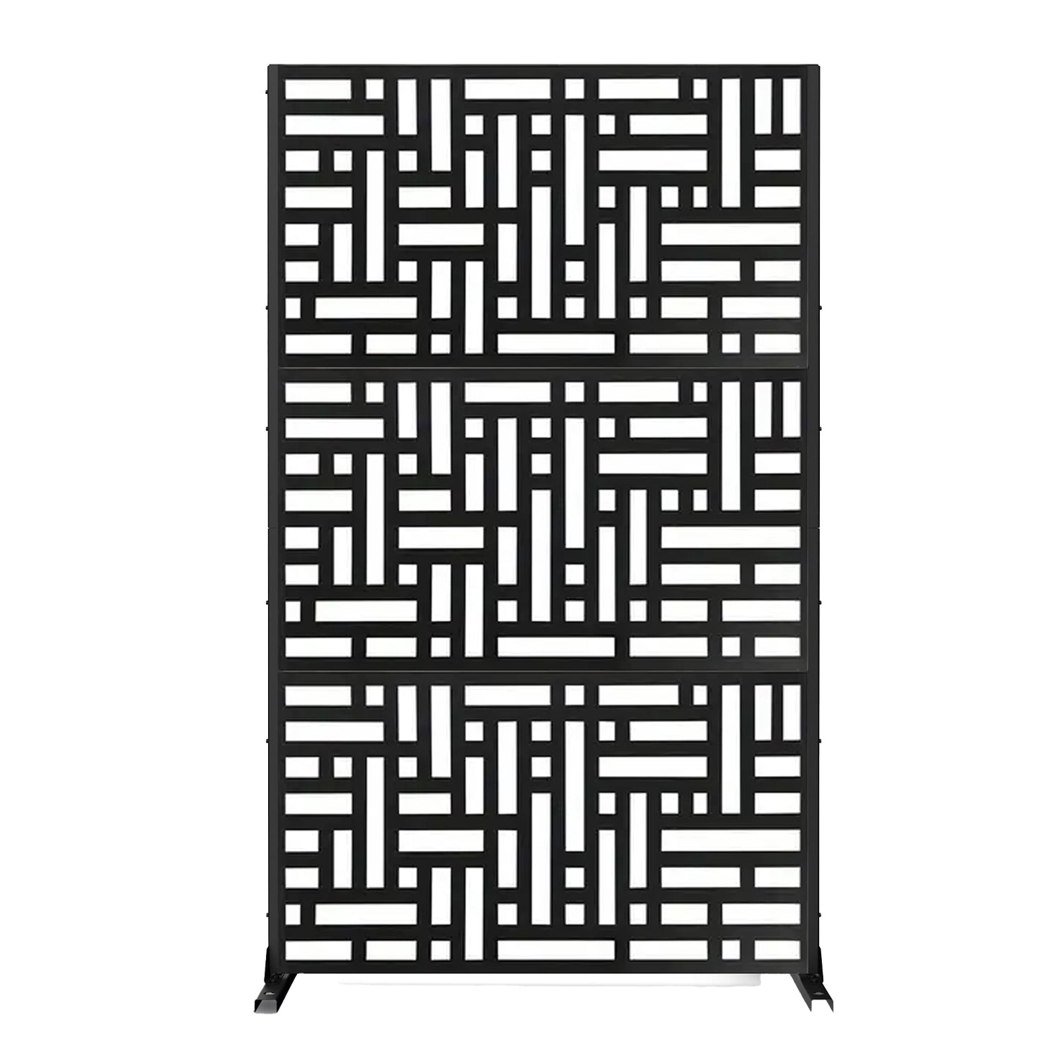 Metal Outdoor Privacy Screen with Stand 90cm x 180cm