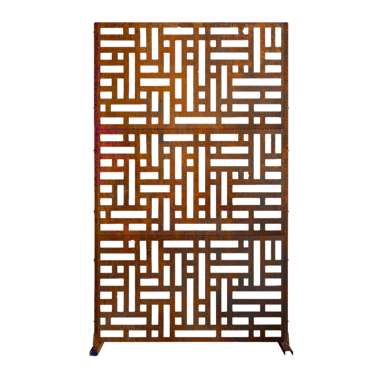 Metal Outdoor Privacy Screen with Stand 90cm x 180cm