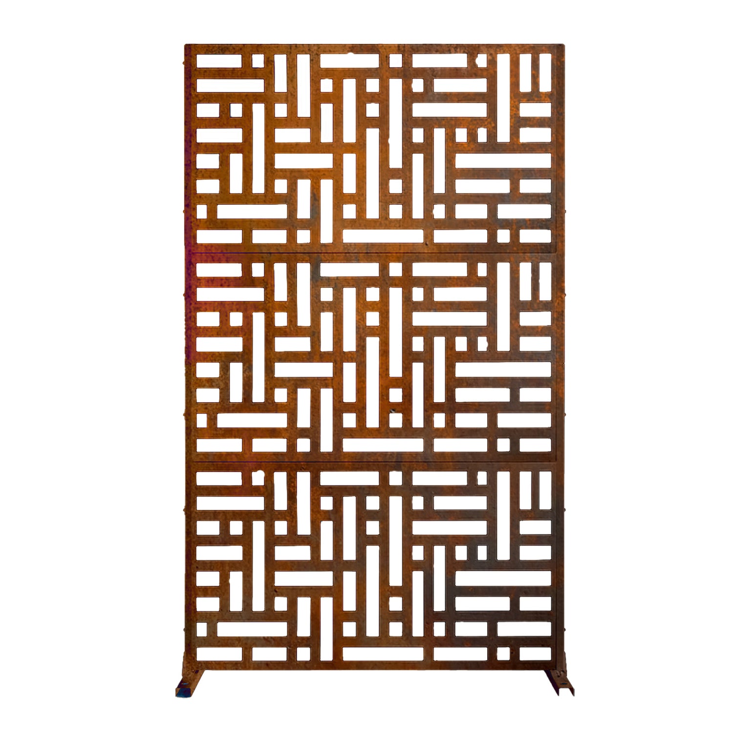 Metal Outdoor Privacy Screen with Stand 90cm x 180cm
