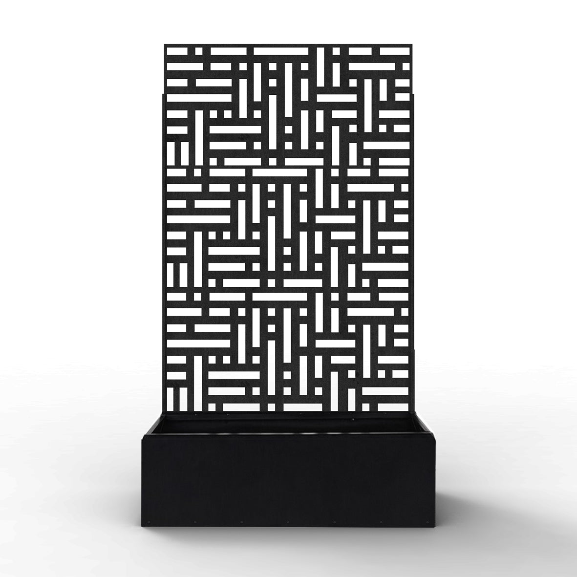 Metal Outdoor Privacy Screen with Plant Pot - 90cm x 180cm