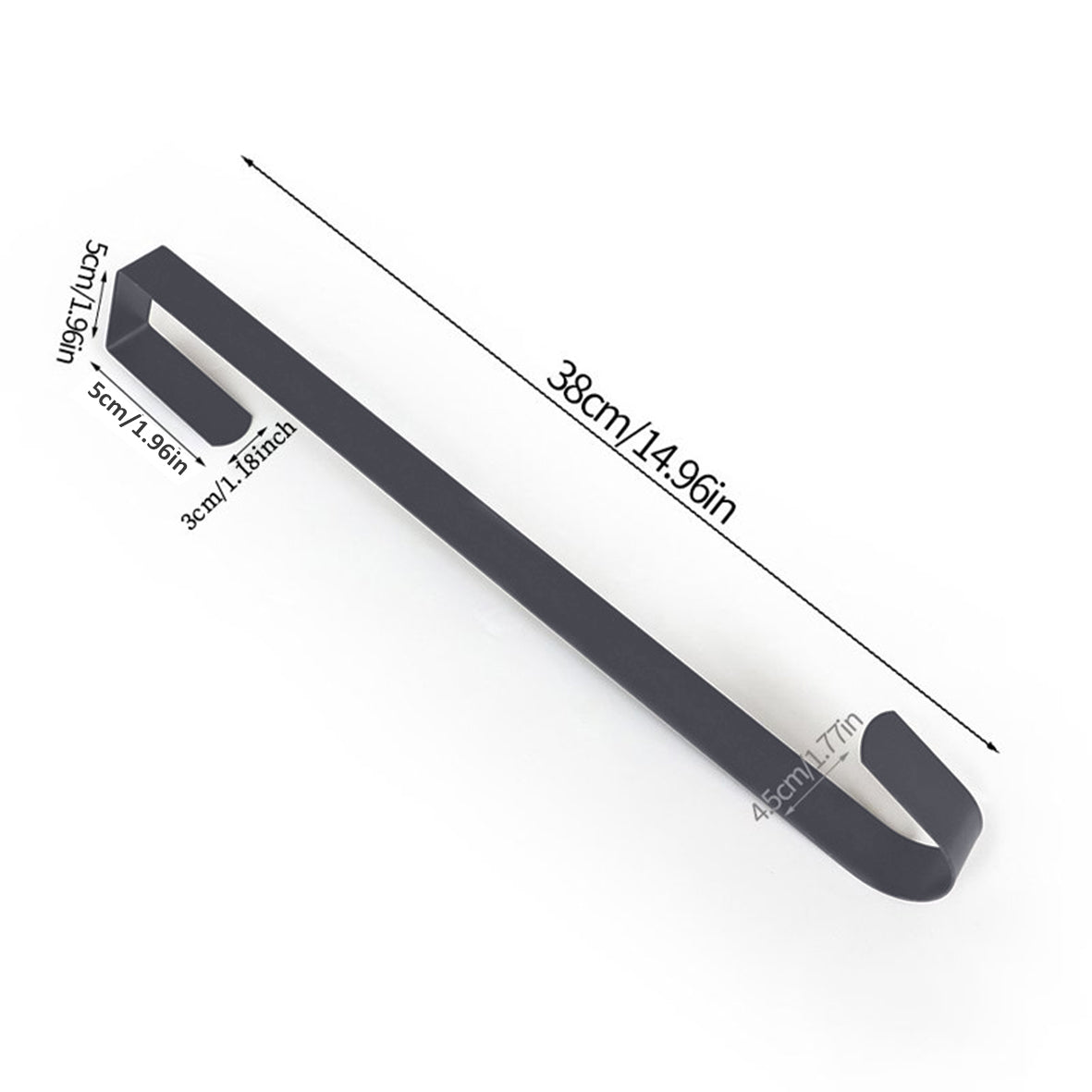 Metal Wreath Door Hanger - Grey or White