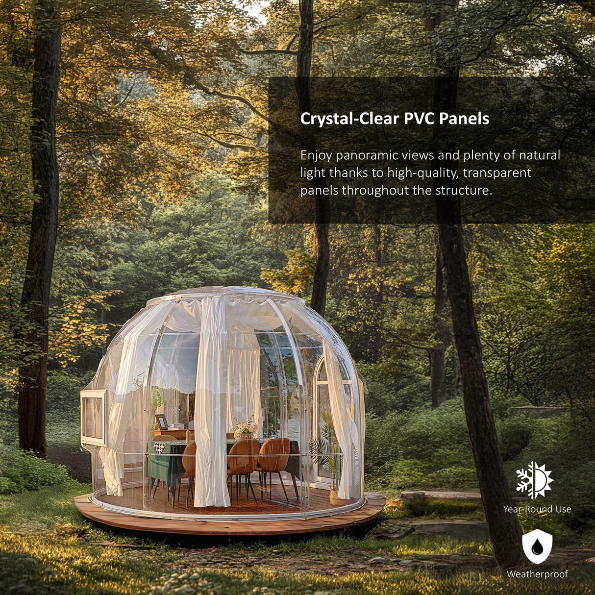 Premium PVC Glass Dome – Supplied & Installed