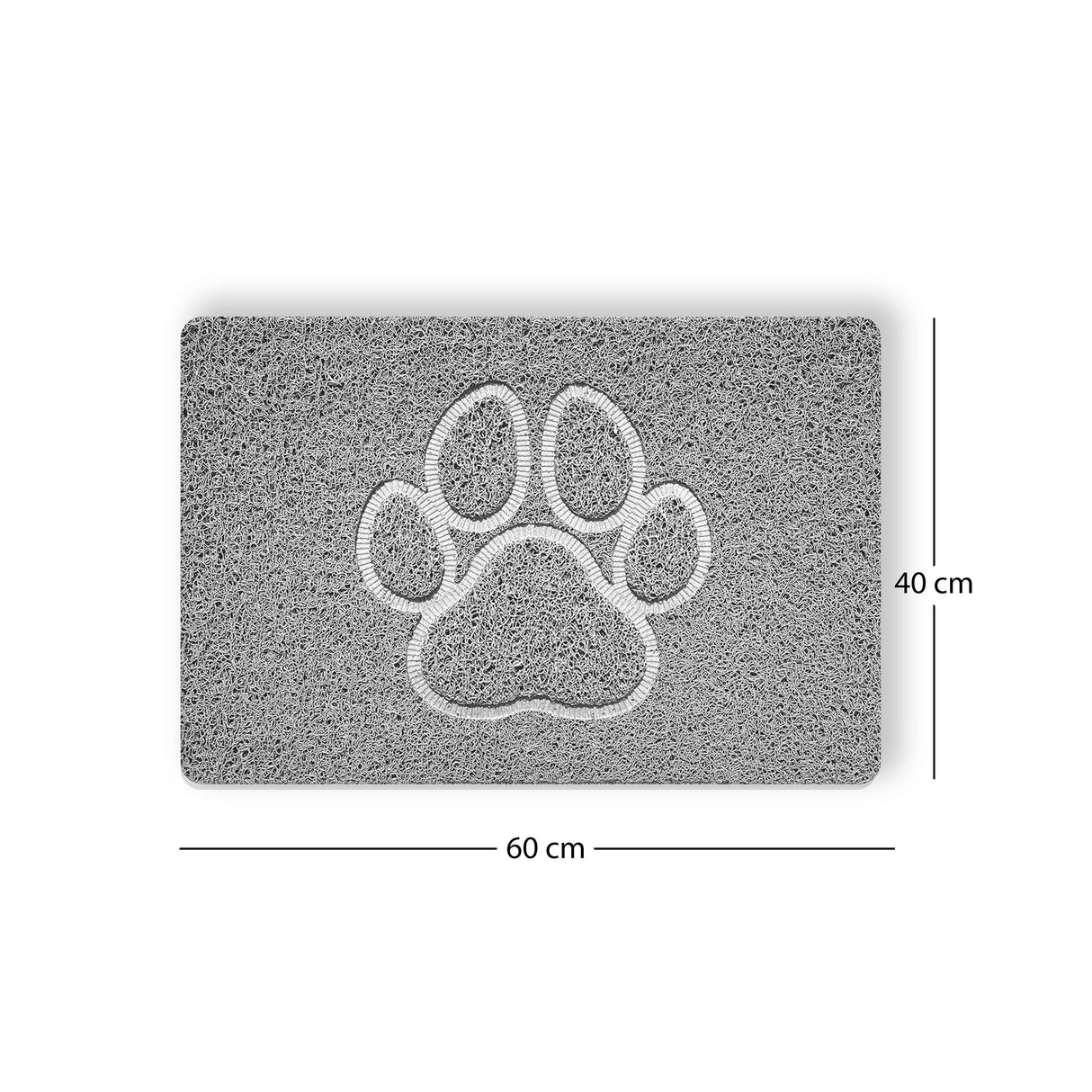 Embossed Spaghetti Loofah Anti Slip Shower Mat - Paw