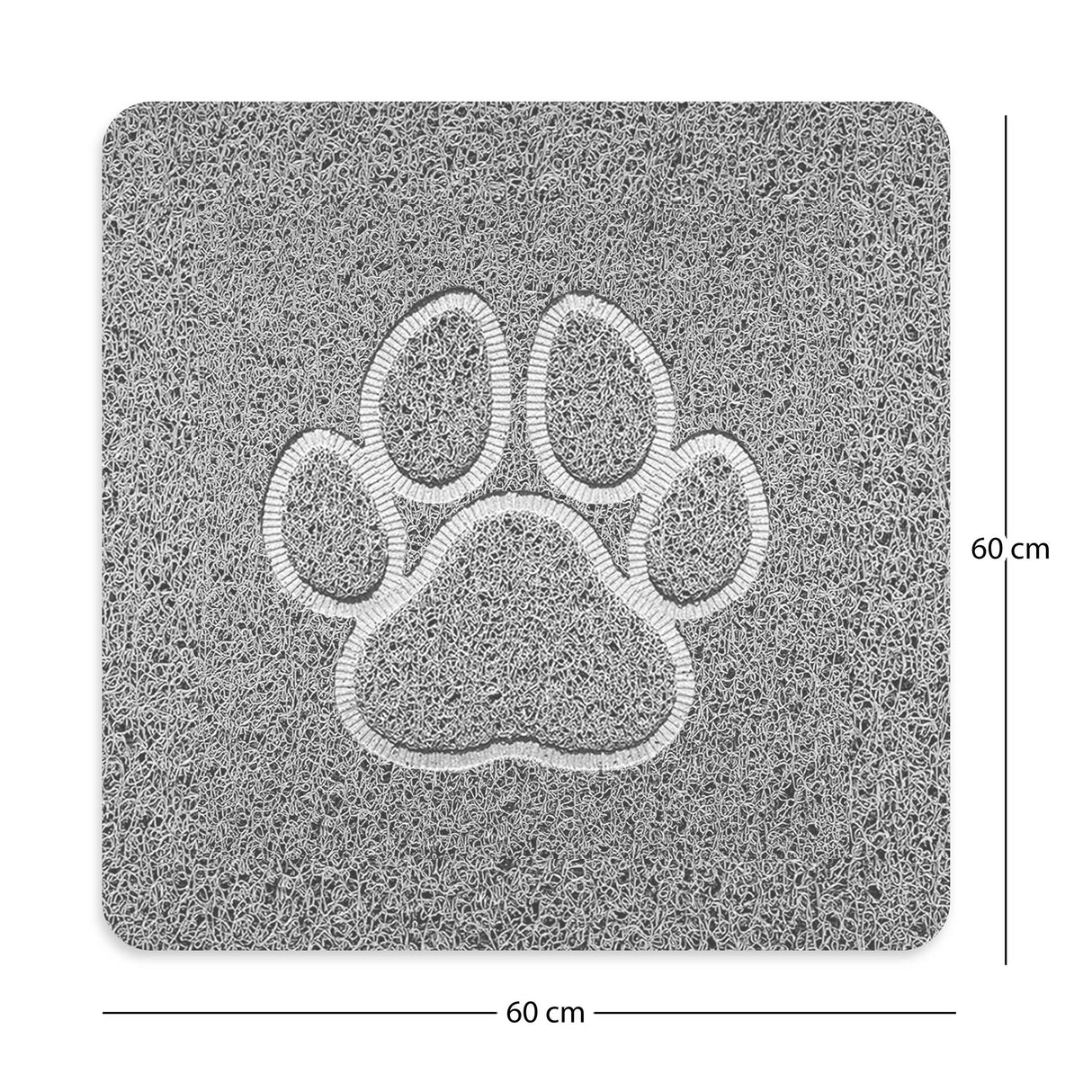 Embossed Spaghetti Loofah Anti Slip Shower Mat - Paw