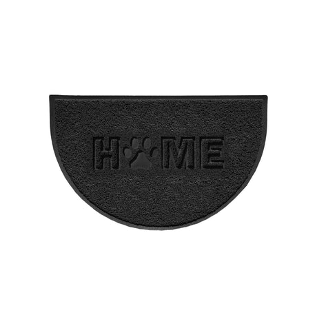 Home Paw Embossed Halfmoon Spaghetti Indoor/Outdoor Doormat