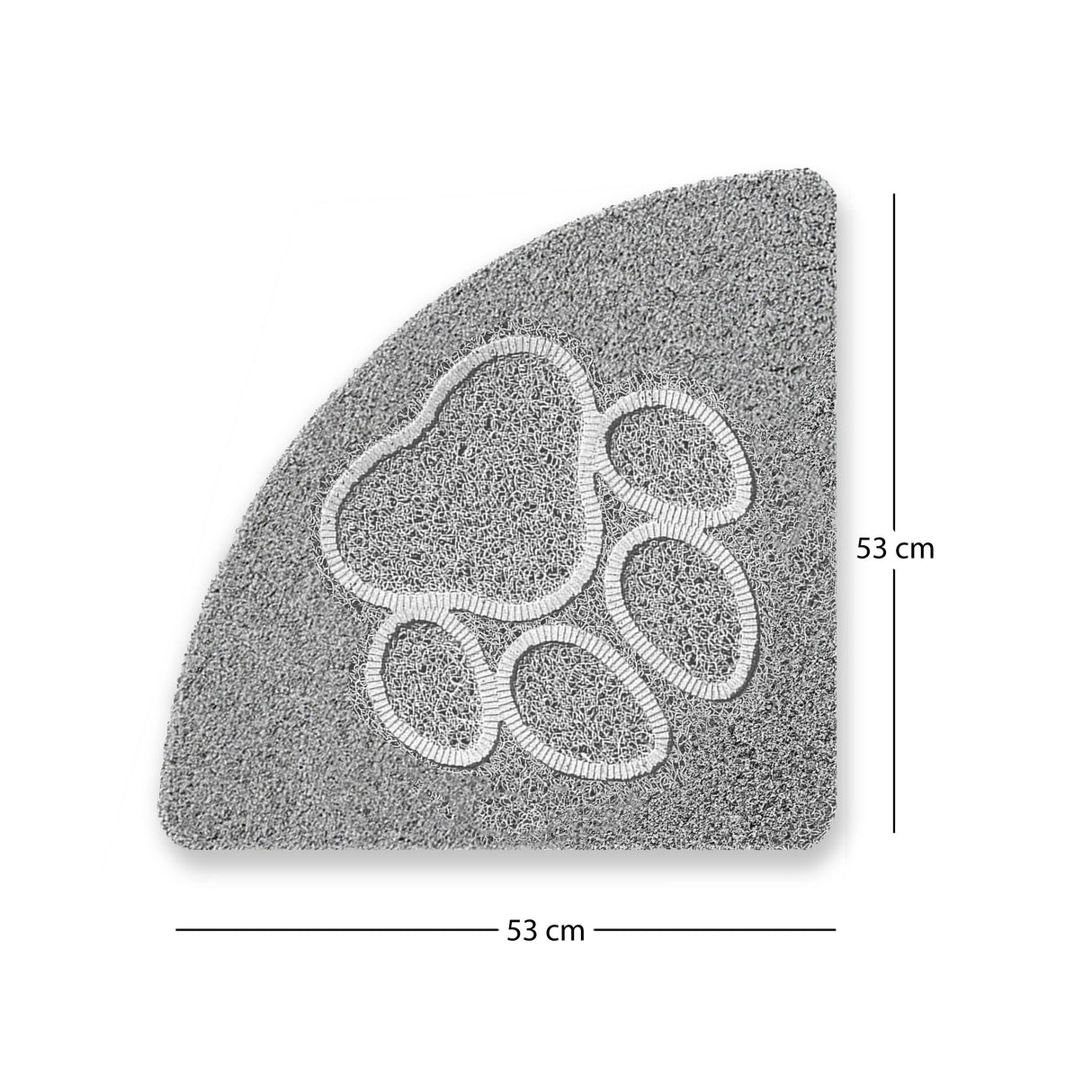 Embossed Spaghetti Loofah Anti Slip Shower Mat - Paw