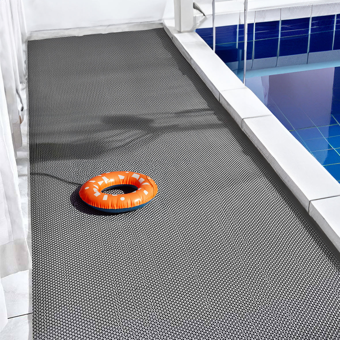 Non Slip PVC Drainage Mat Dual Colour 1.2m Wide - 15m Roll