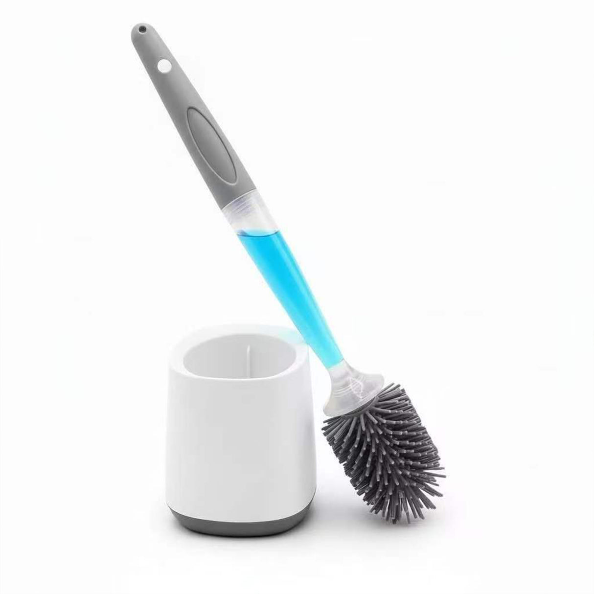 Toilet Brush with Bleach Dispensing Handel