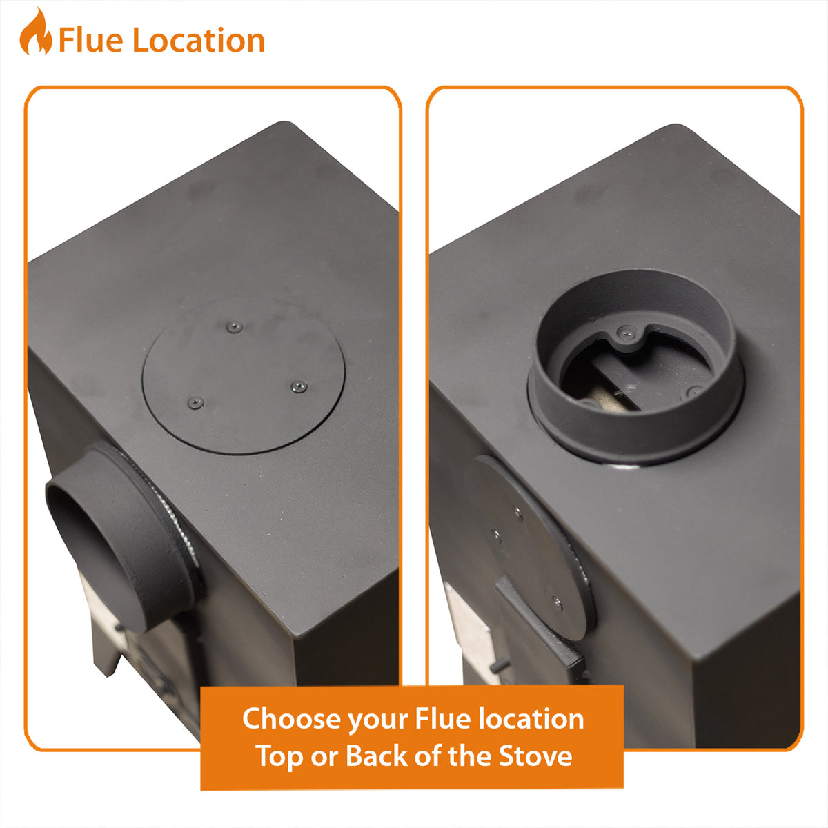 5kW Steel Defra Approved Multi-Fuel Burning Stove - ST001