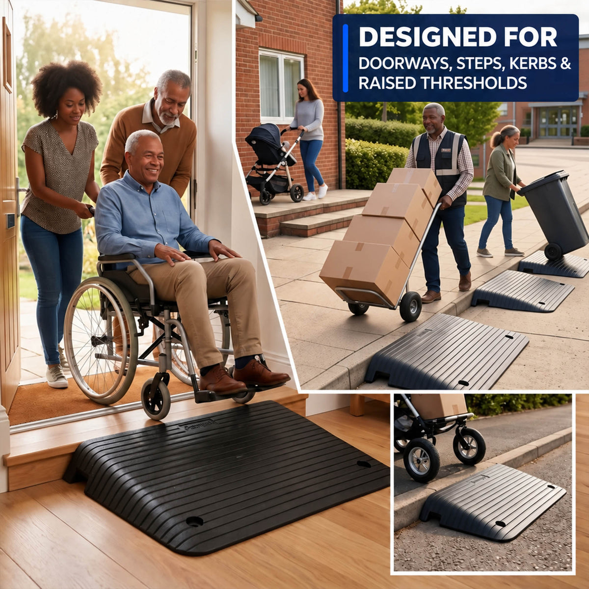 Threshold Ramp for Wheelchairs, Mobility Scooters & More
