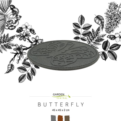 Eco-Friendly Garden Stepping Stones - Butterfly - Terracotta