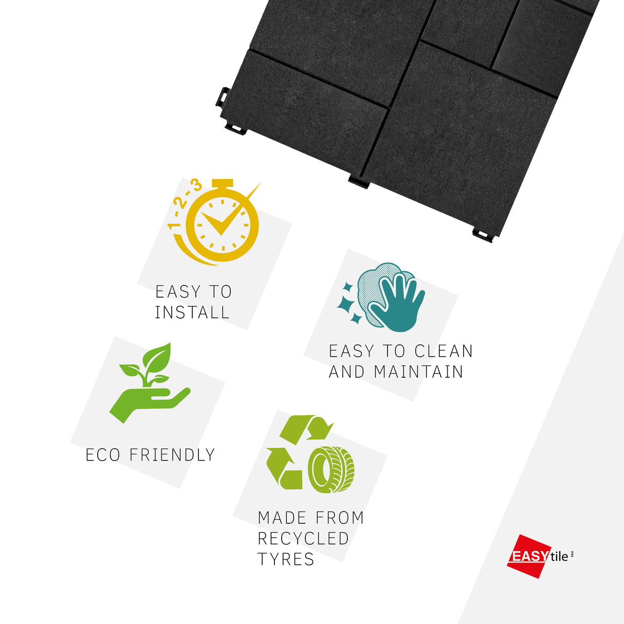 Pallet Offer - Mosaic Composite Interlocking Decking Tiles - 630pcs