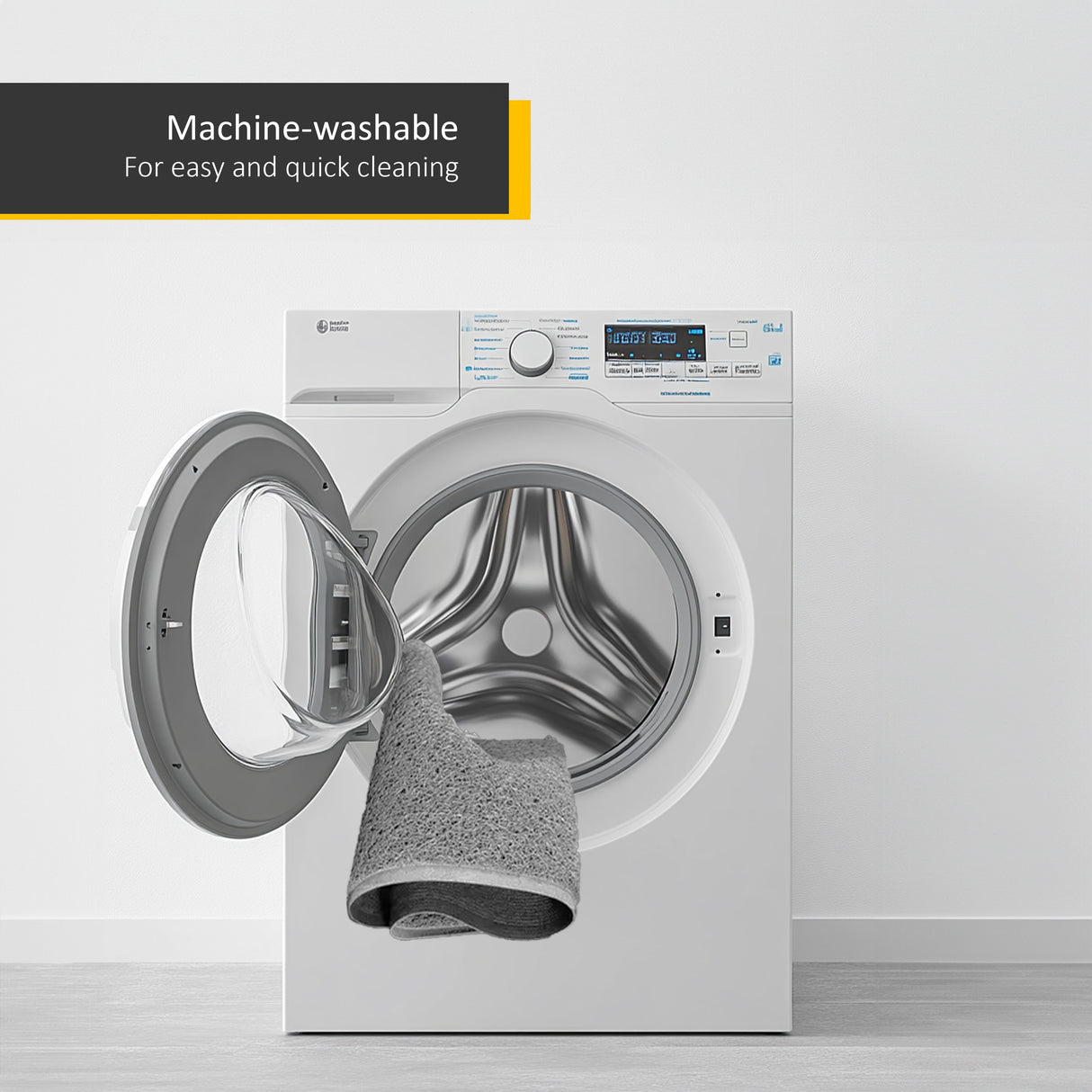 "Heart" Embossed Loofah Textured Spaghetti Door Mat