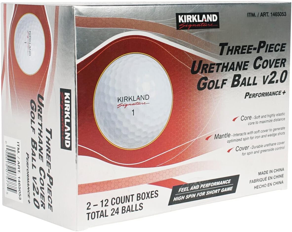 KIRKLAND SIGNATURE Three-Piece Urethane Cover Performace+ Golf Ball