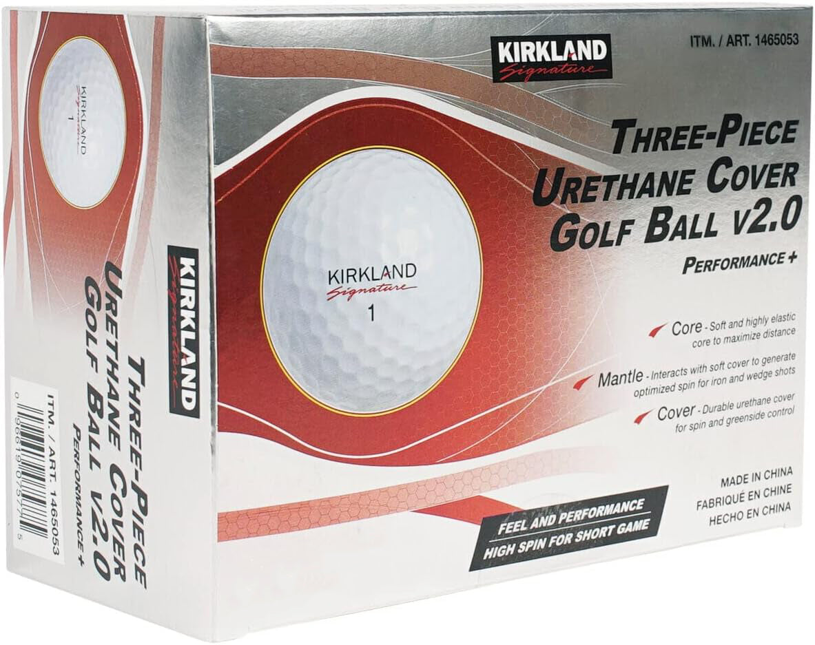 KIRKLAND SIGNATURE Three-Piece Urethane Cover Performace+ Golf Ball