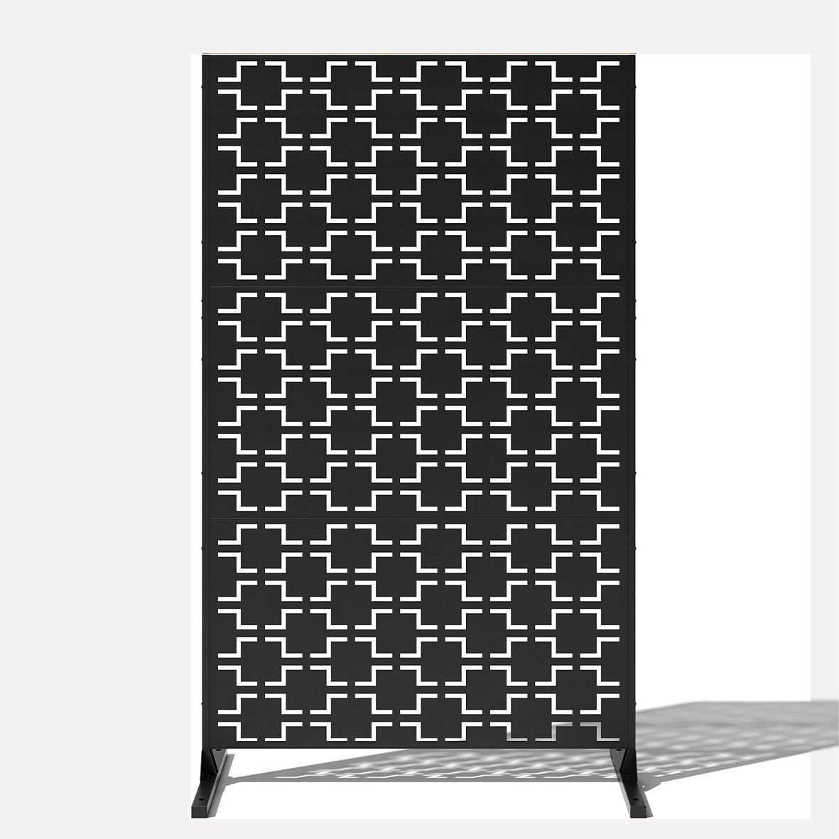 Metal Outdoor Privacy Screen with Stand 120cm x 180cm