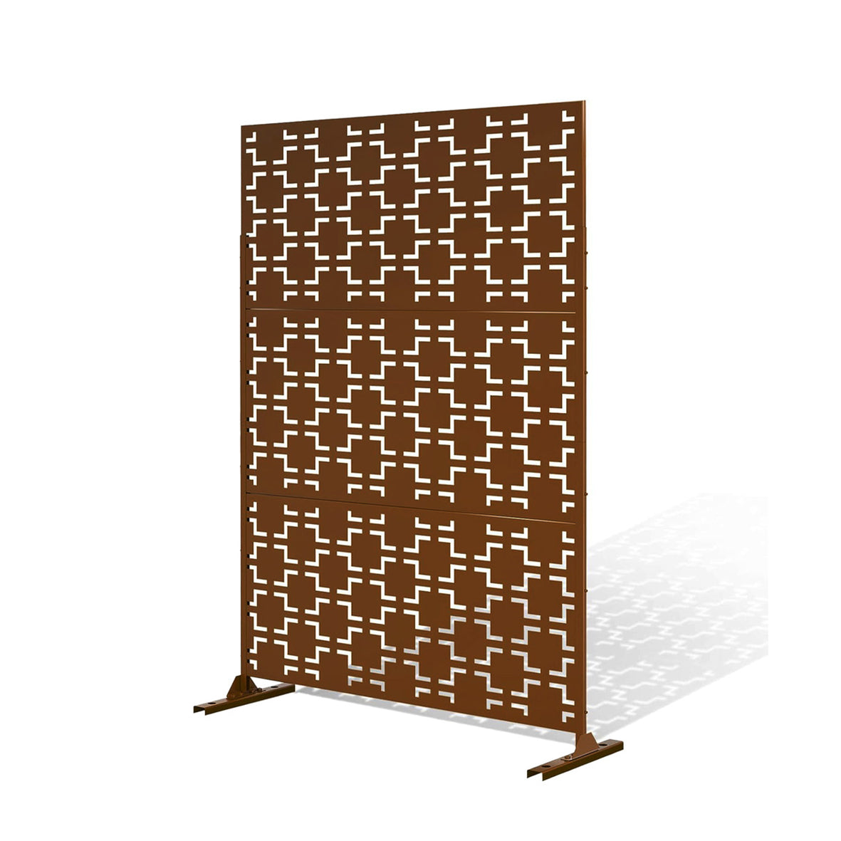 Metal Outdoor Privacy Screen with Stand 120cm x 180cm