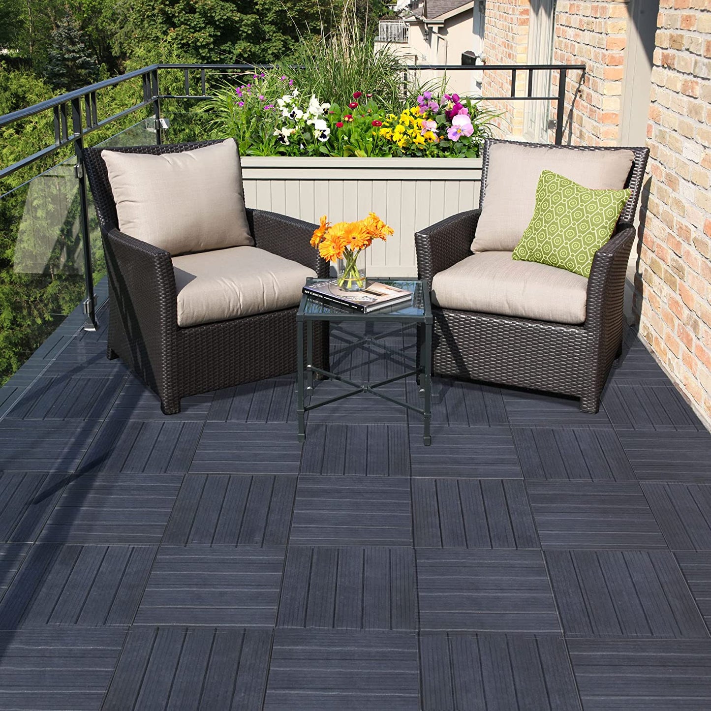 Garden Patio Cosmopolitan Decking Tiles