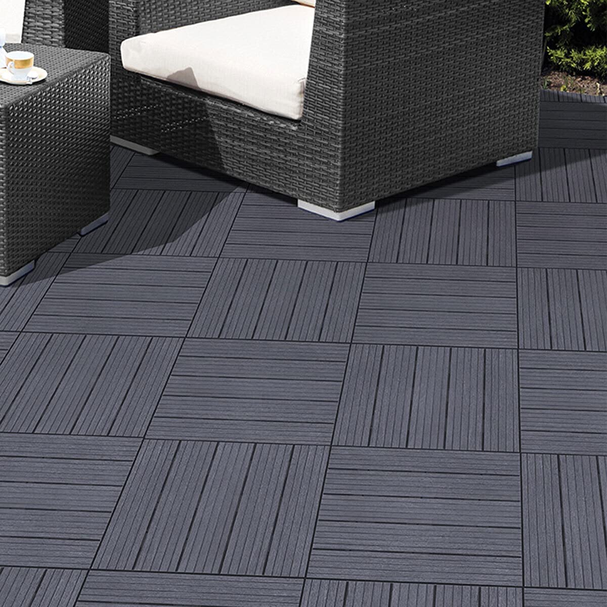 Garden Patio Cosmopolitan Decking Tiles
