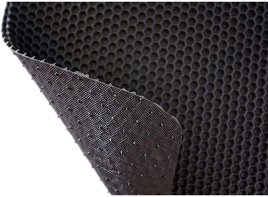 Nicoman Universal Hex Dirt Catcher Anti-Slip Car Floor Mats 4pc - Large