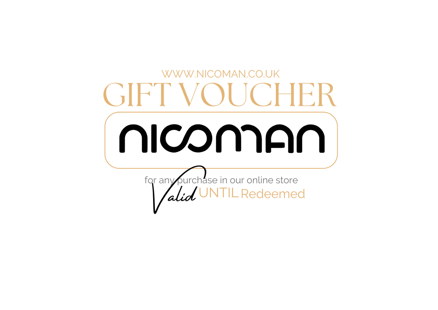 The Nicoman Gift Card