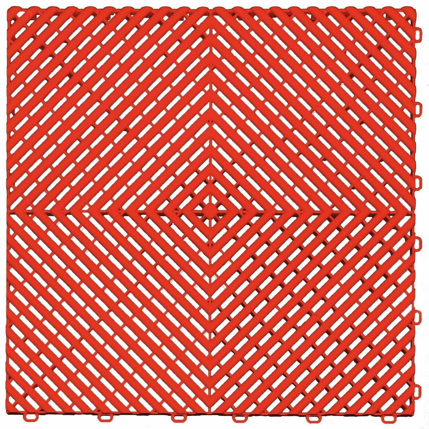 Nicoman Modular Interlocking Ribbed Garage Flooring Tiles