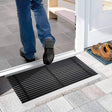 Nicoman Aluminium Door Mat with Carpet, Brushes, Slats or Both, Dirt Trapper Mats