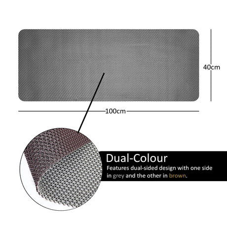 Nicoman Reversible Dual-Colour PVC Shower Bathroom Anti slip Mat