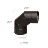 Flue Pipe Elbow Bend 5inch - 90 Degree