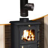 Flue Pipe 5inch Tee Junction - 90 Degree