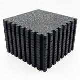 Interlocking Rubber Topped Anti Vibration Foam Mats - 62cm x 62cm - 14mm Thick