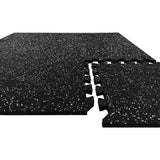 Interlocking Rubber Topped Anti Vibration Foam Mats - 62cm x 62cm - 14mm Thick