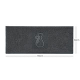 "Cat" Embossed Loofah Textured Spaghetti Door Mat