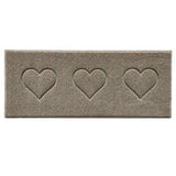 Embossed Triple Heart Runner and Entrance Mat - Multiple Colours