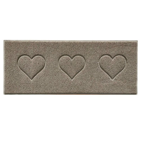 Embossed Triple Heart Runner and Entrance Mat - Multiple Colours