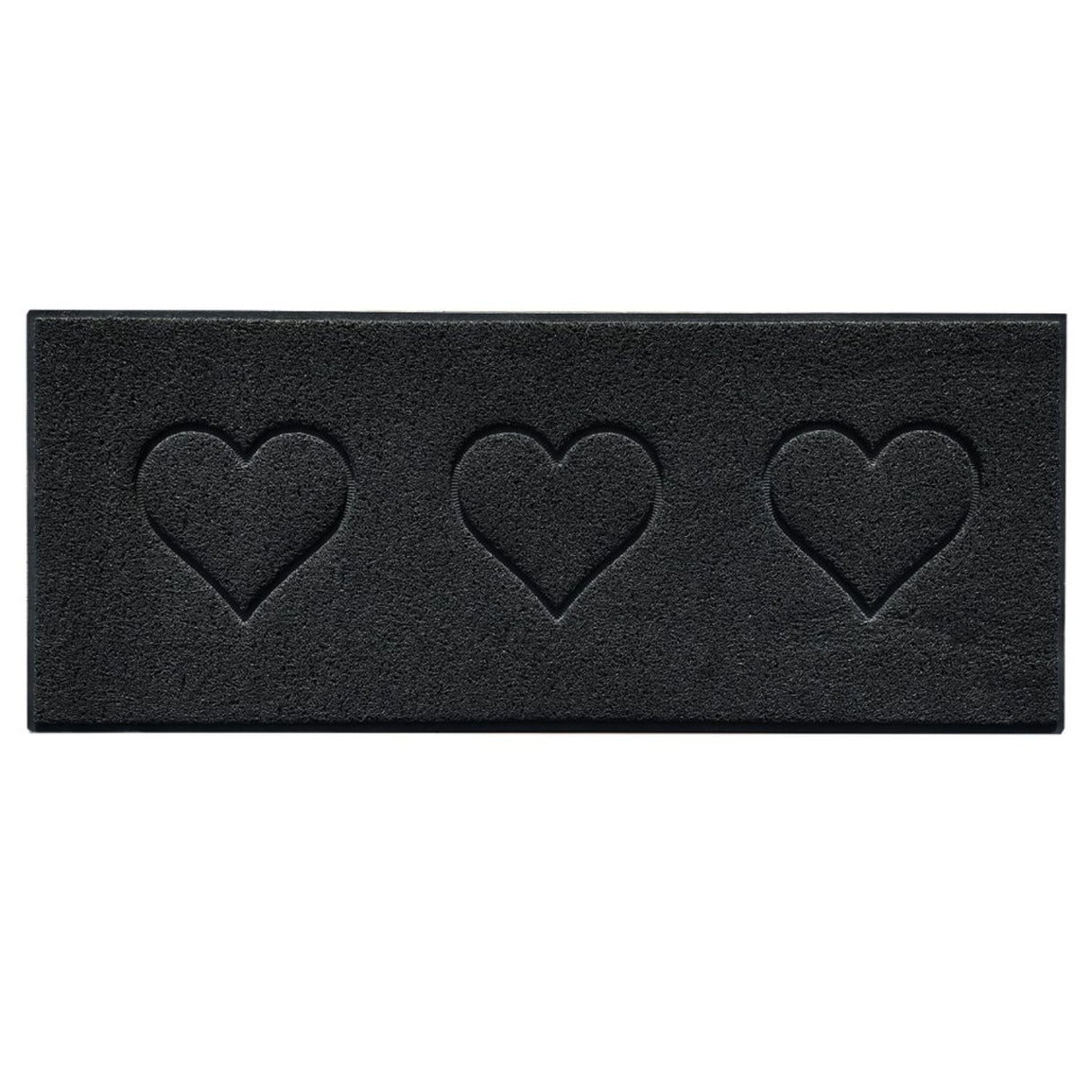 Embossed Triple Heart Runner and Entrance Mat - Multiple Colours