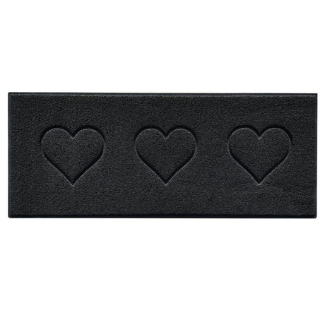 Embossed Triple Heart Runner and Entrance Mat - Multiple Colours