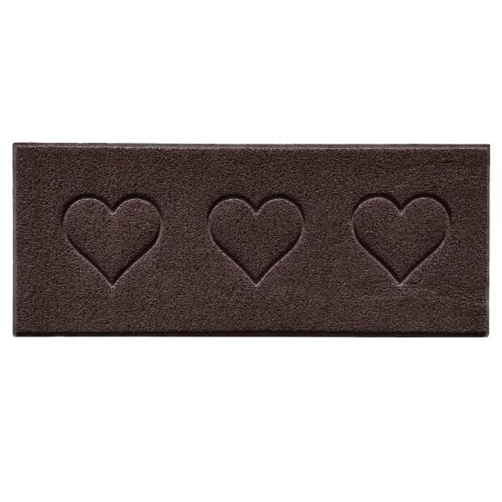 Embossed Triple Heart Runner and Entrance Mat - Multiple Colours