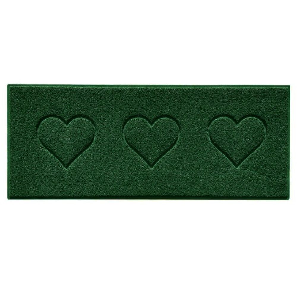 Embossed Triple Heart Runner and Entrance Mat - Multiple Colours