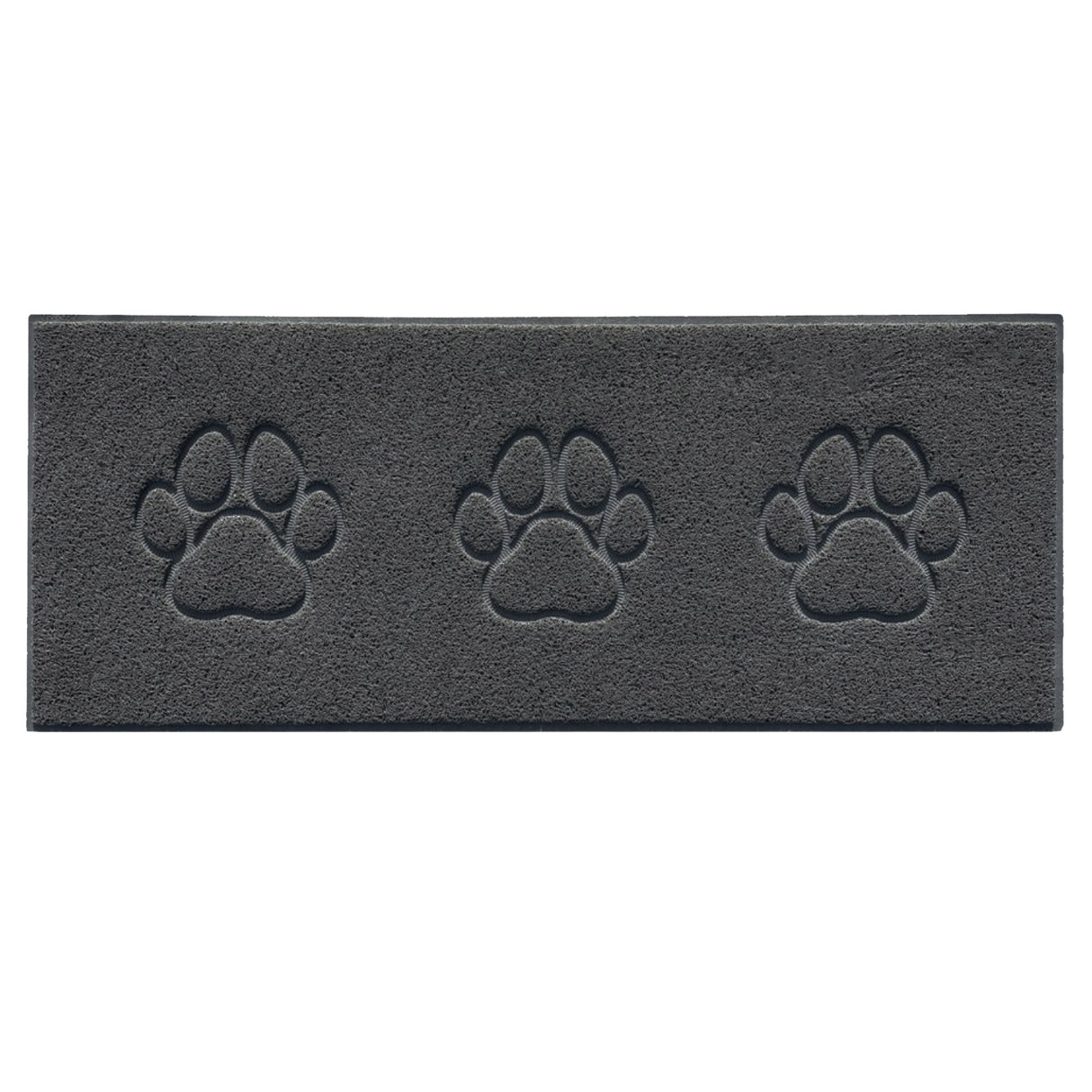 Embossed Triple Paw Home Entrance Runner Mat - Multiple Colours