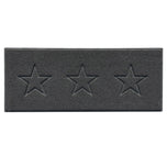 Embossed Triple Star Home Entrance Runner Mat - Multiple Colours