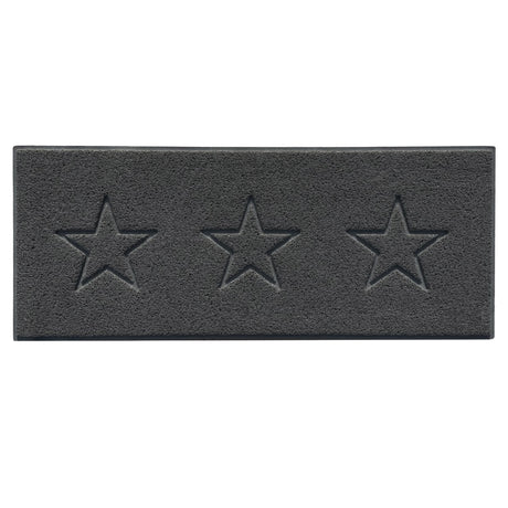 Embossed Triple Star Home Entrance Runner Mat - Multiple Colours