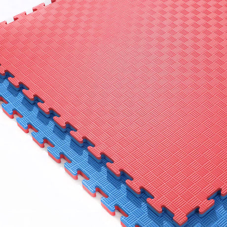 40mm Premium Reversible EVA Tatami Foam Mats - Red and Blue