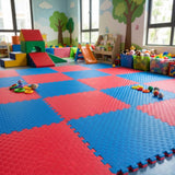 40mm Premium Reversible EVA Tatami Foam Mats - Red and Blue